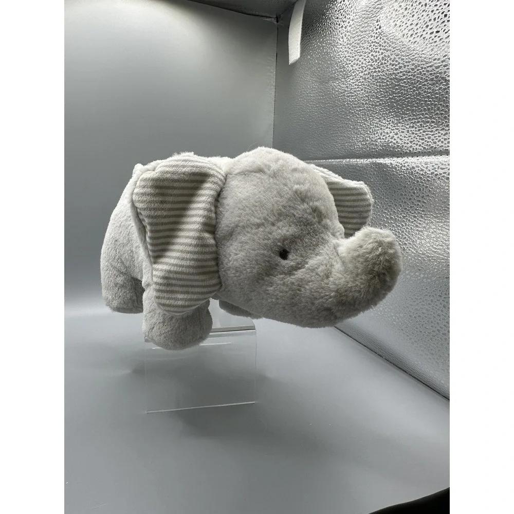 Carter's Elephant Musical Plush Wind Up Gray Stripe 9